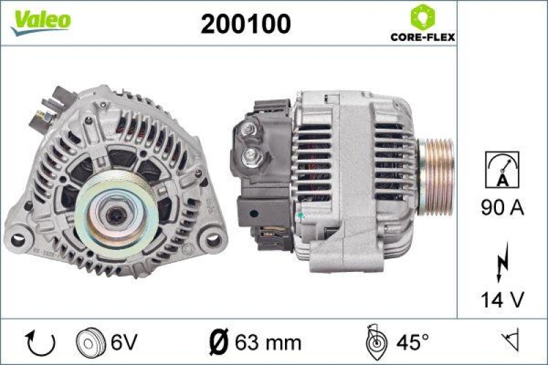 VALEO 200100 Generator - CORE-FLEX - CITROEN Berl