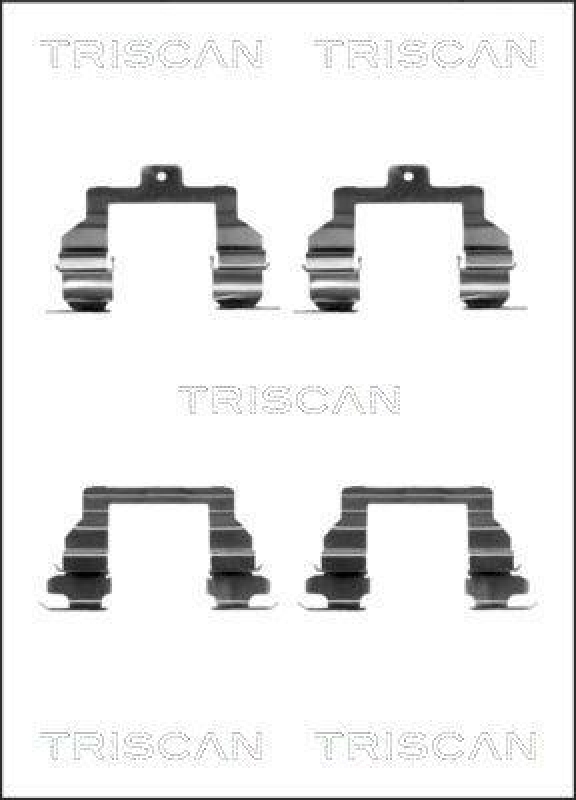 TRISCAN 8105 131632 Montagesatz, Scheibenbremsbelag für Toyota