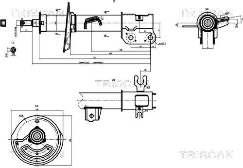 TRISCAN 8705 21101 Triscan Stoßdämpfer für Chevrolet