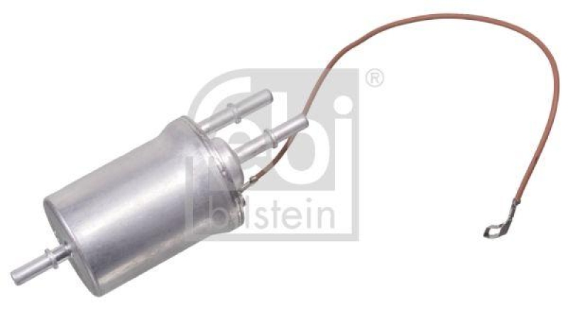 FEBI BILSTEIN 101317 Kraftstofffilter mit Druckregler und Masseband für VW-Audi