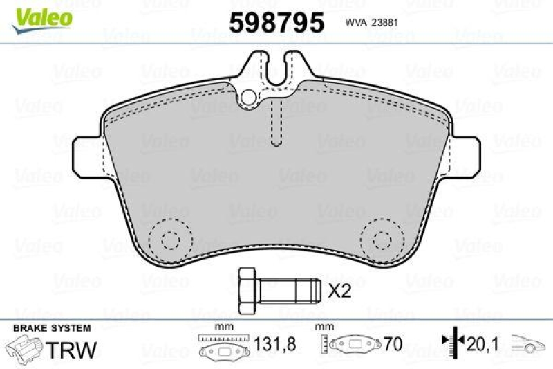 VALEO 598795 SBB-Satz PREMIUM