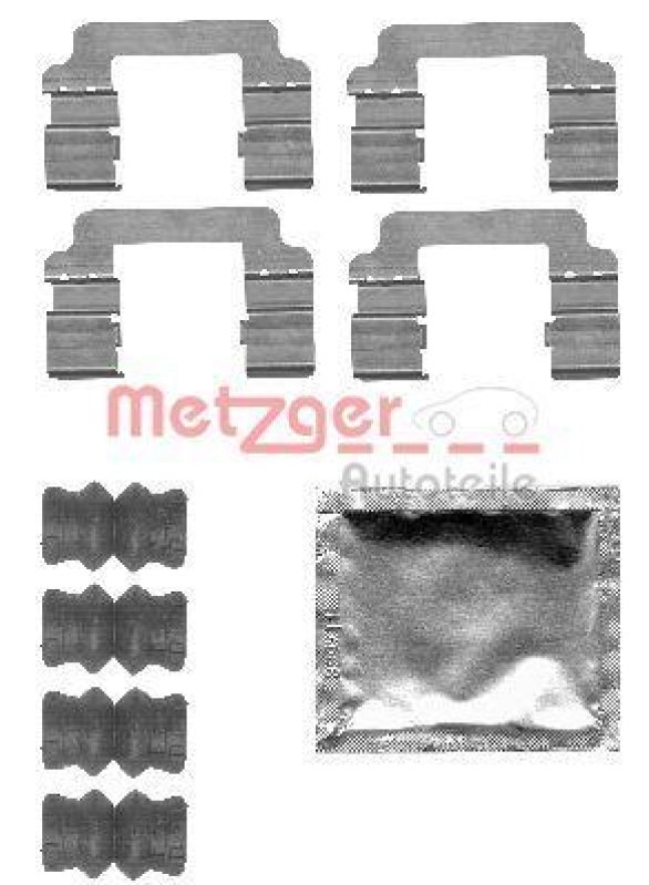 METZGER 109-1830 Zubehörsatz, Scheibenbremsbelag für OPEL