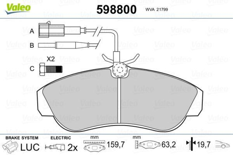 VALEO 598800 SBB-Satz PREMIUM