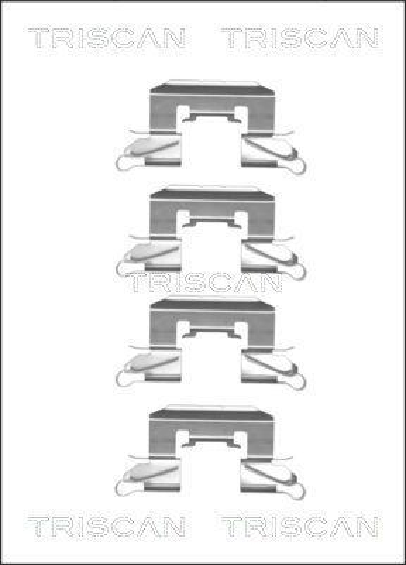 TRISCAN 8105 101658 Montagesatz, Scheibenbremsbelag für Daihatsu,Ford,Mazda