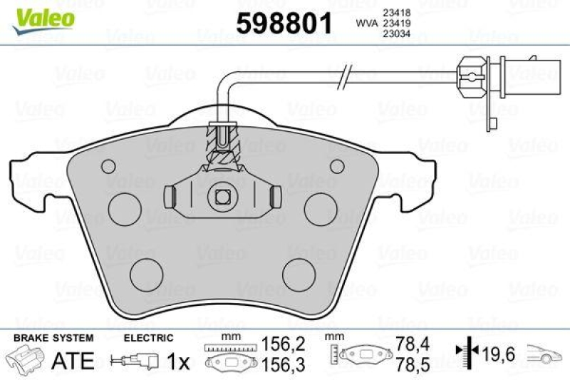 VALEO 598801 SBB-Satz PREMIUM