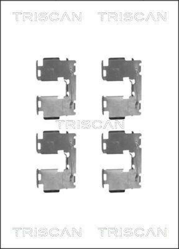 TRISCAN 8105 131644 Montagesatz, Scheibenbremsbelag für Toyota