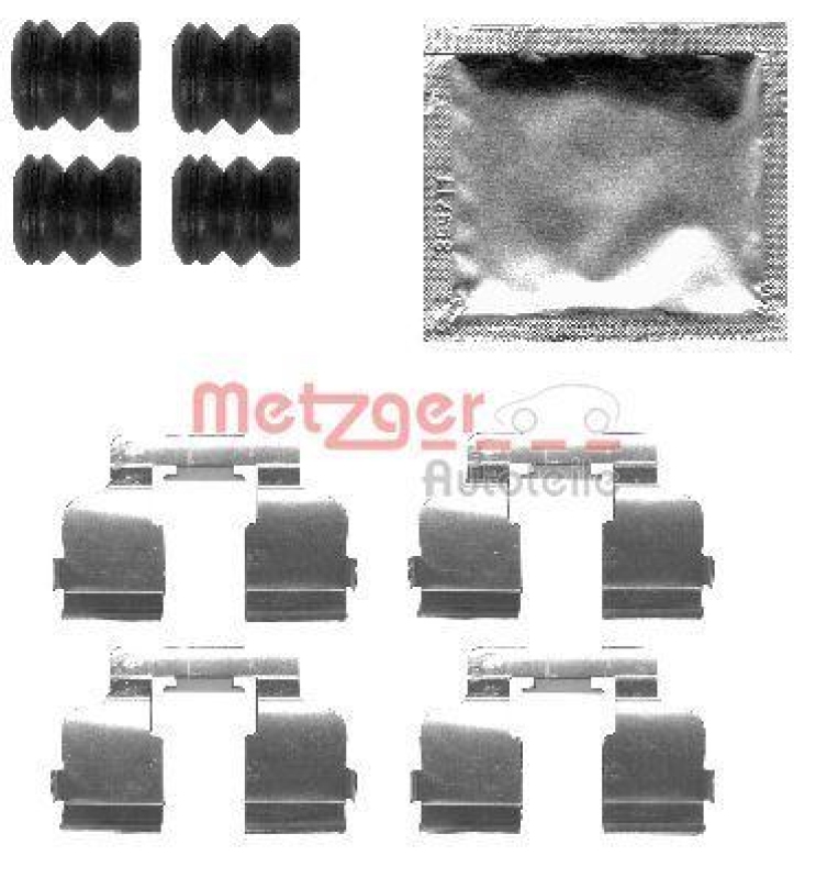 METZGER 109-1835 Zubehörsatz, Scheibenbremsbelag für DACIA/RENAULT