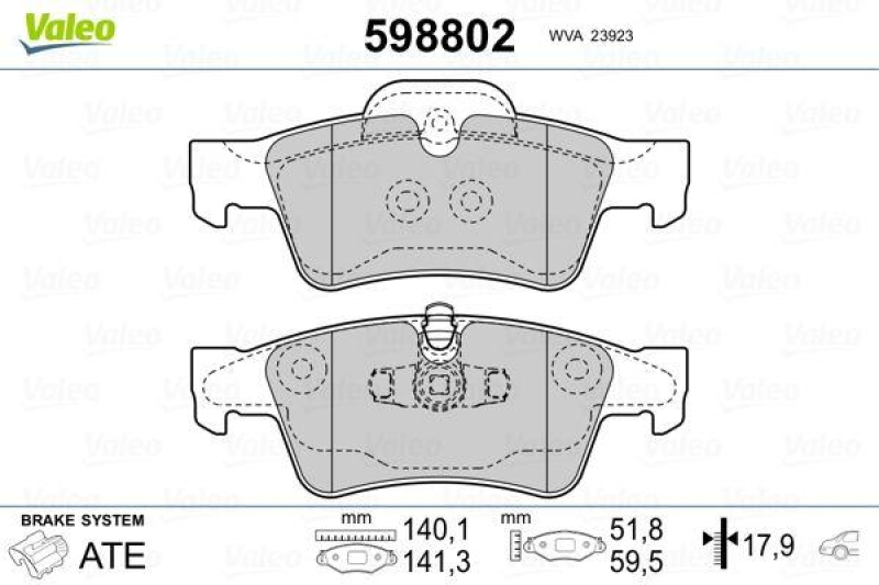 VALEO 598802 SBB-Satz PREMIUM