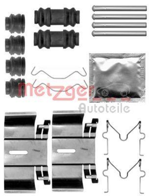 METZGER 109-1836 Zubehörsatz, Scheibenbremsbelag für TOYOTA