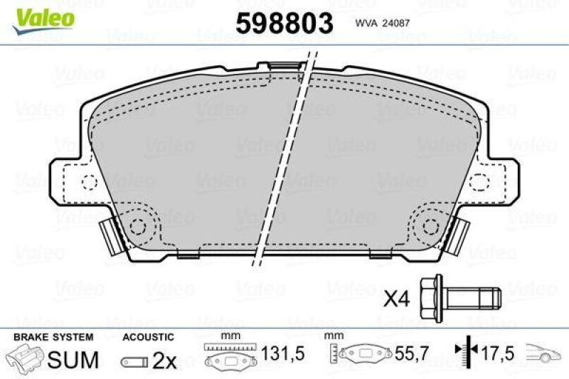 VALEO 598803 SBB-Satz PREMIUM