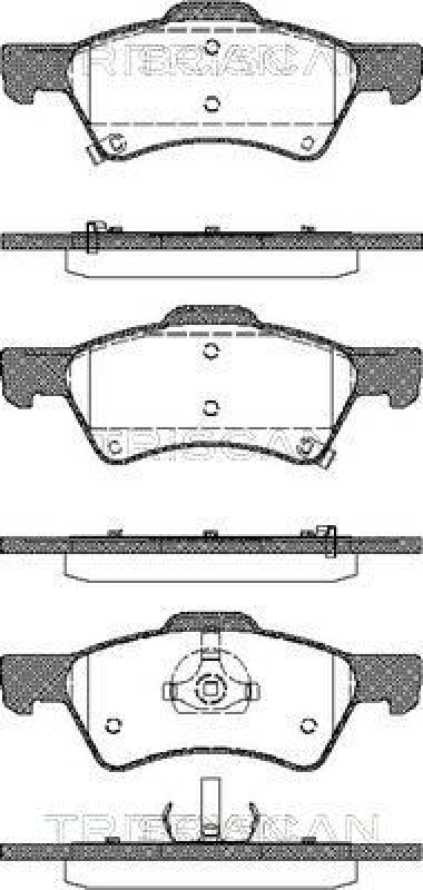 TRISCAN 8110 80535 Bremsbelag Vorne für Chrysler