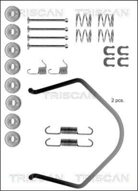 TRISCAN 8105 132506 Montagesatz F. Bremsbacken für Toyota