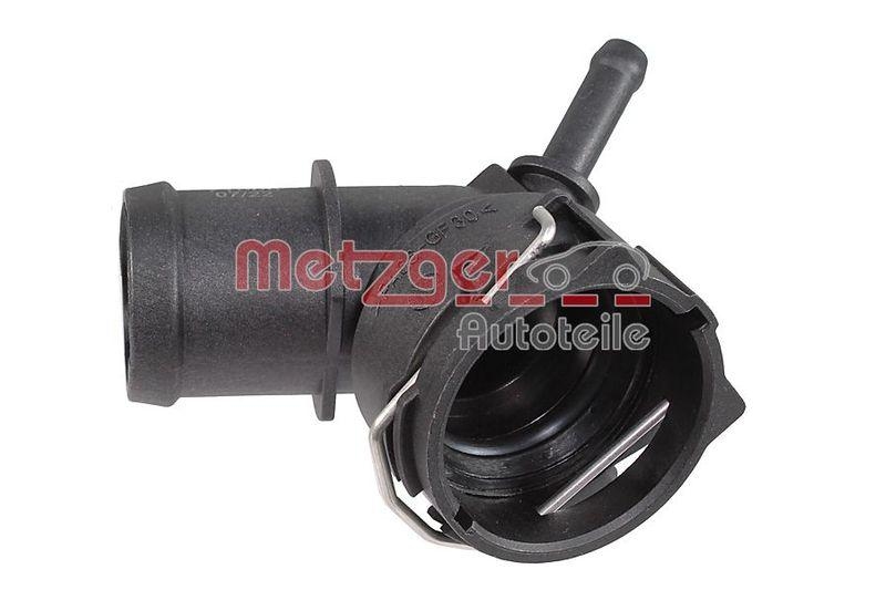 METZGER 4010104 Kühlmittelflansch für AUDI/SEAT/SKODA/VW OHNE DICHTUNG