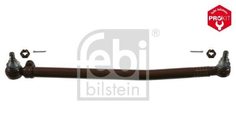 FEBI BILSTEIN 18943 Lenkstange mit Kronenmuttern und Splinten, vom Lenkgetriebe zur 1. Vorderachse für Mercedes-Benz