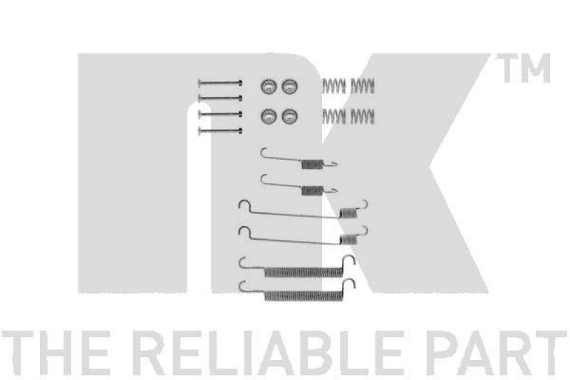 NK 7999547 Zubehörsatz, Bremsbacken für ALFA, PEUG, REN, TALBOT, VOLVO