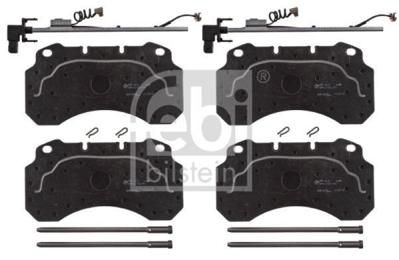 FEBI BILSTEIN 16685 Bremsbelagsatz mit Befestigungsmaterial für RENAULT (RVI)