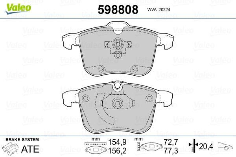 VALEO 598808 SBB-Satz PREMIUM