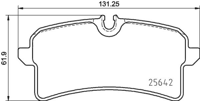 HELLA 8DB 355 025-571 Scheibenbremsbelagsatz