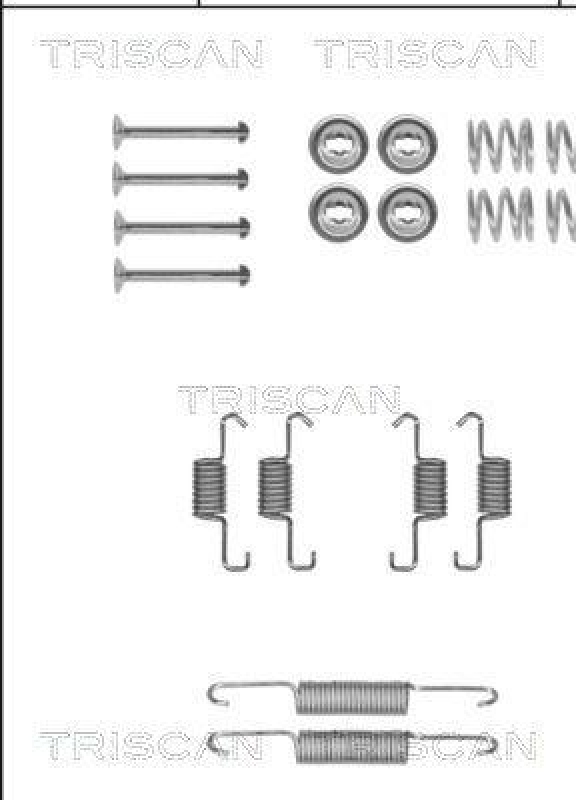 TRISCAN 8105 132593 Montagesatz F. Bremsbacken, Handbremse für Toyota