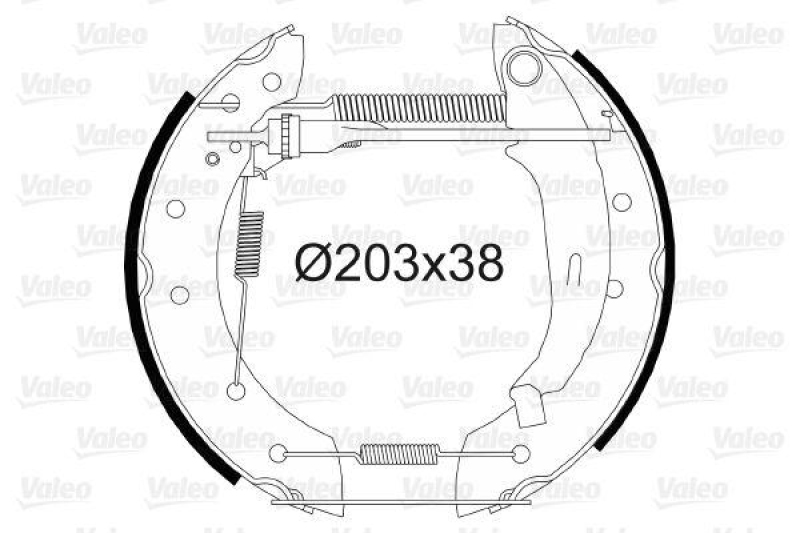 VALEO 554698 Bremsbacken-Satz-KIT