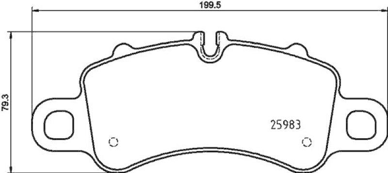 HELLA 8DB 355 025-601 Scheibenbremsbelagsatz