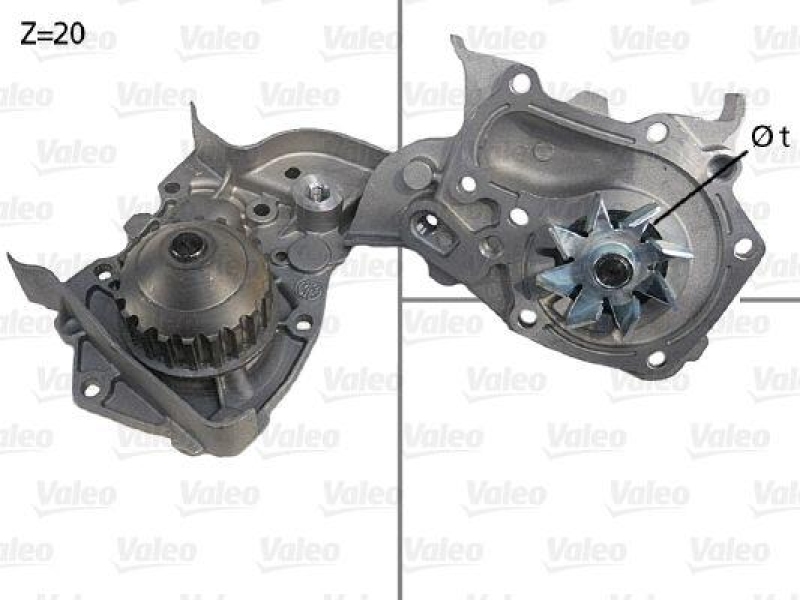 VALEO 506564 Wasserpumpe DACIA, RENAULT RENAULT CLIO