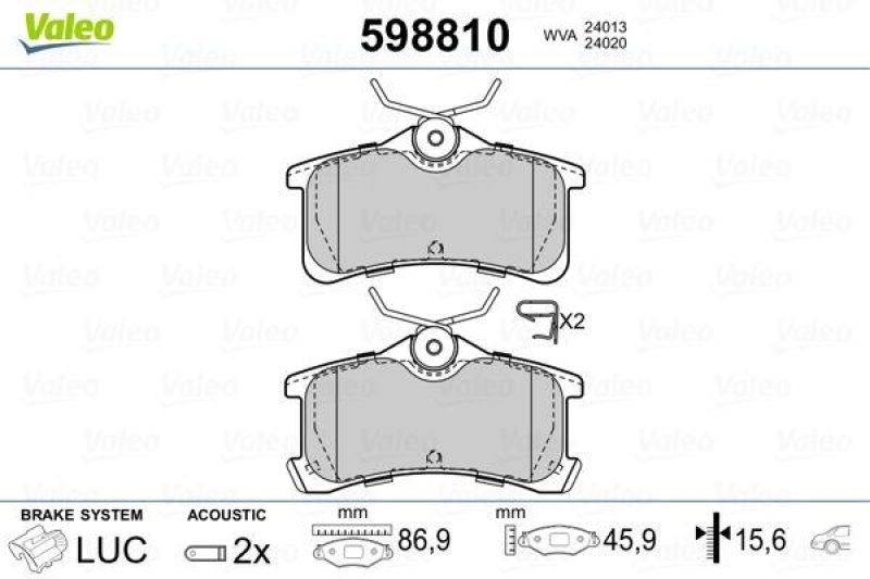 VALEO 598810 SBB-Satz PREMIUM