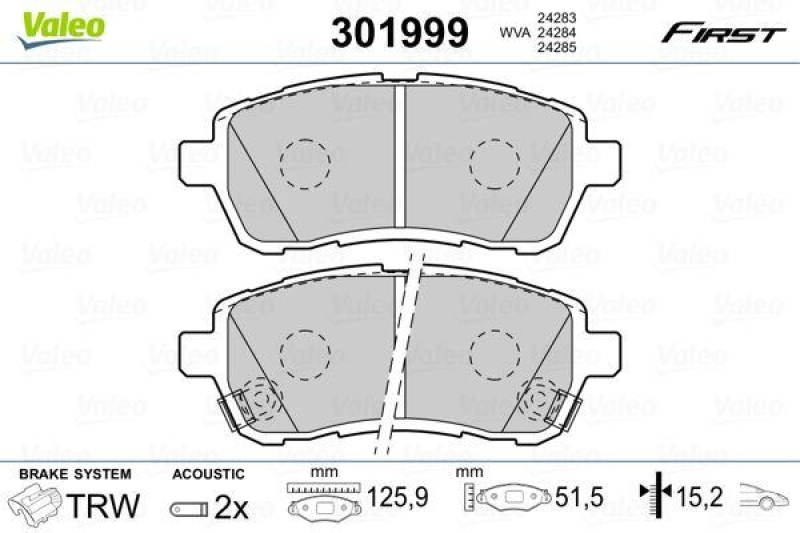 VALEO 301999 SBB-Satz FIRST