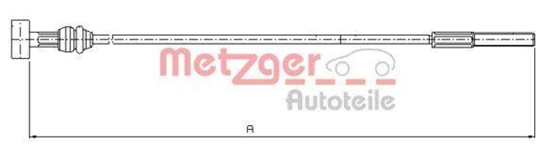 METZGER 10.8226 Seilzug, Feststellbremse für VOLVO vorne