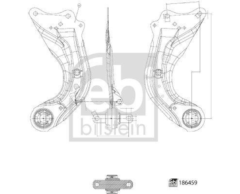 FEBI BILSTEIN 186459 Querlenker mit Lager für MAZDA