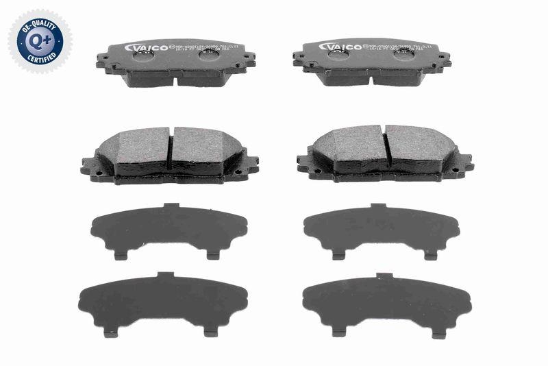 VAICO V70-0036 Bremsbelagsatz, Scheibenbremse Vorderachse System Akebono Wva 24347 244 für TOYOTA