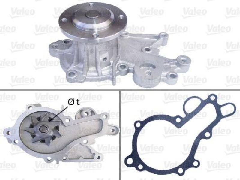 VALEO 506568 Wasserpumpe SUBARU, SUZUKI SUBARU JUSTY