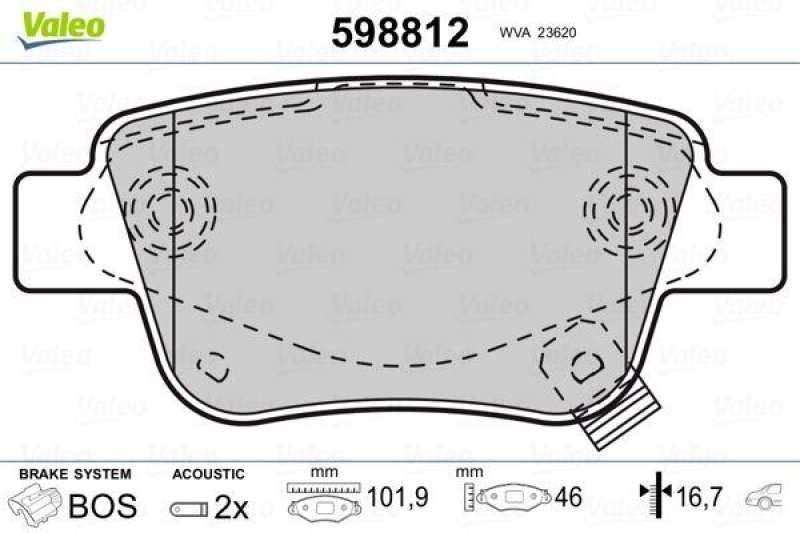 VALEO 598812 SBB-Satz PREMIUM