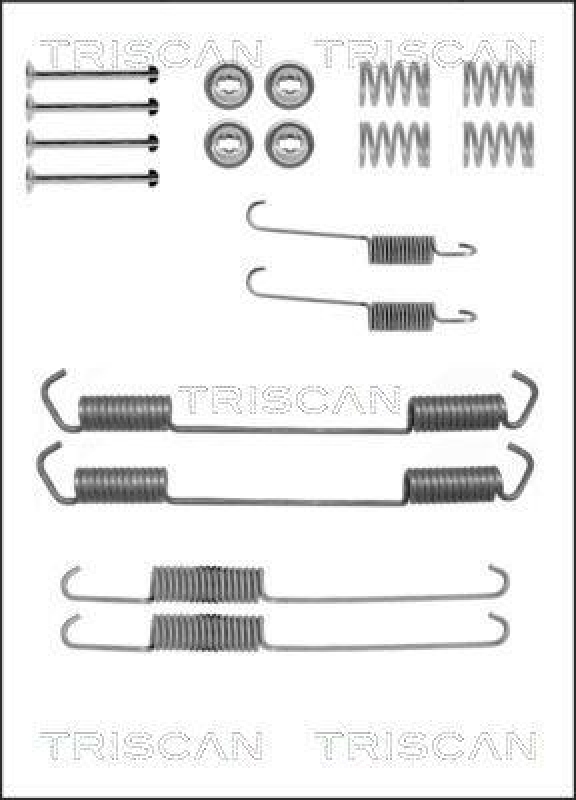 TRISCAN 8105 102550 Montagesatz F. Bremsbacken für Citroen, Peugeot