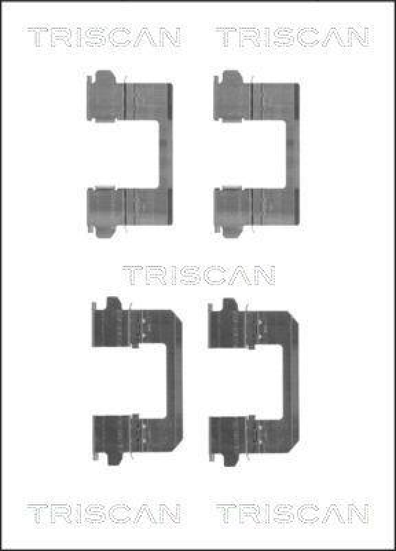 TRISCAN 8105 141601 Montagesatz, Scheibenbremsbelag für Nissan