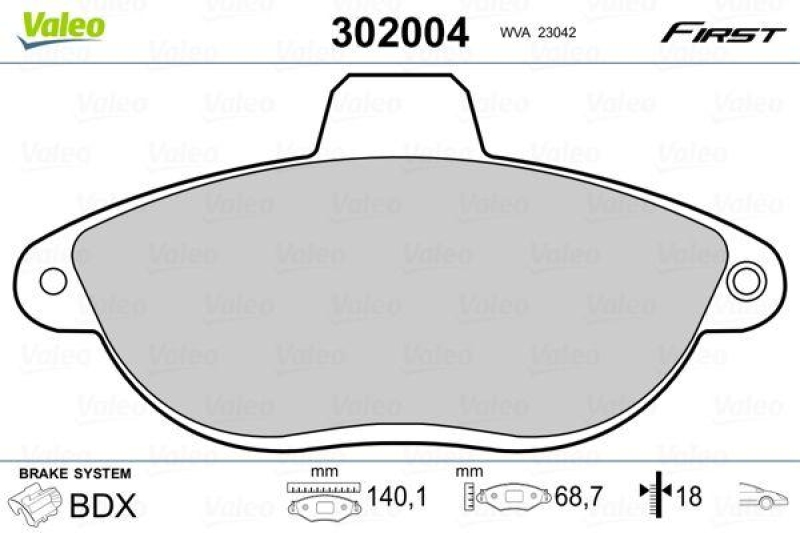 VALEO 302004 SBB-Satz FIRST