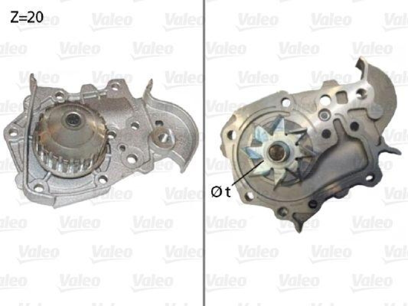 VALEO 506573 Wasserpumpe DACIA, RENAULT RENAULT CLIO