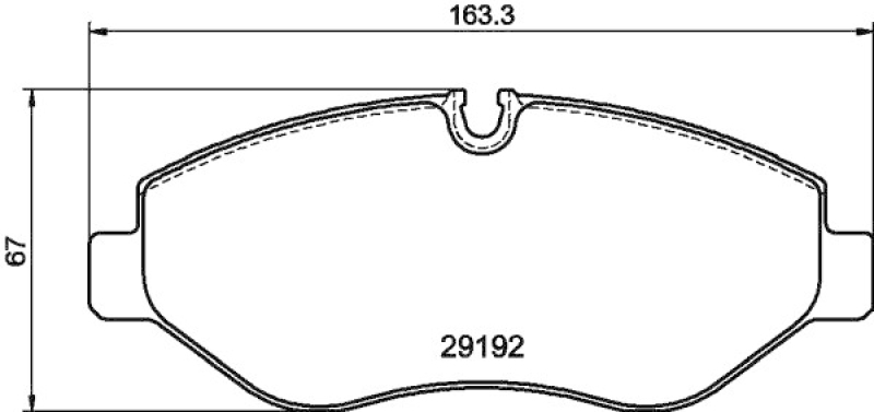 HELLA 8DB 355 005-521 Bremsbelagsatz Scheibenbremse