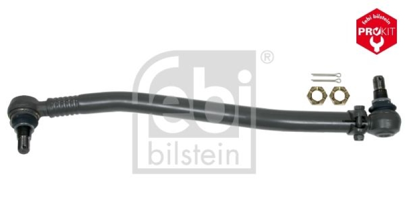 FEBI BILSTEIN 18961 Lenkstange mit Kronenmuttern und Splinten, vom Lenkgetriebe zur 1. Vorderachse für Volvo