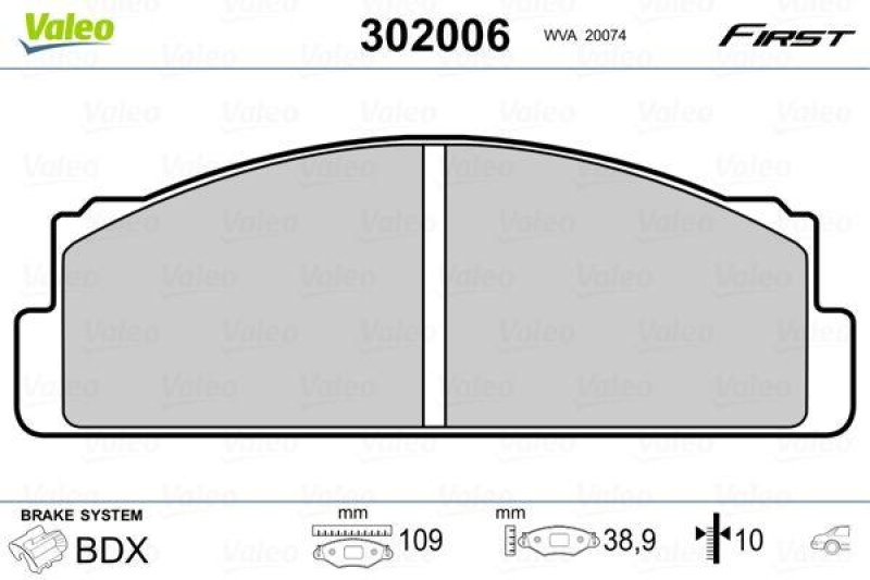 VALEO 302006 SBB-Satz FIRST