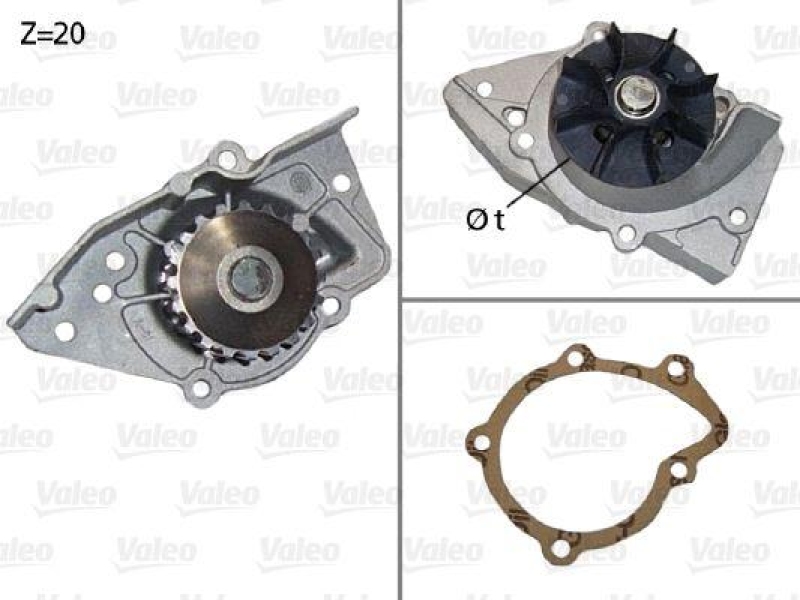 VALEO 506574 Wasserpumpe CITROEN, FIAT, PEUGEOT, SUZU