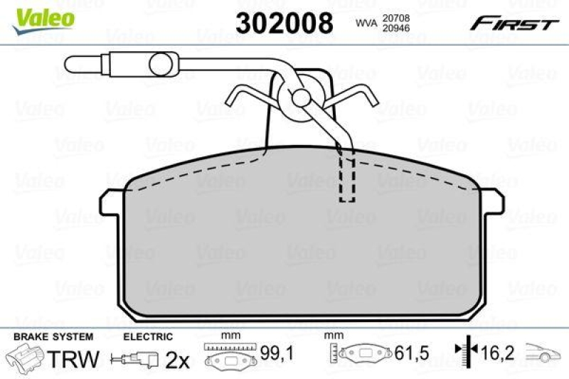 VALEO 302008 SBB-Satz FIRST