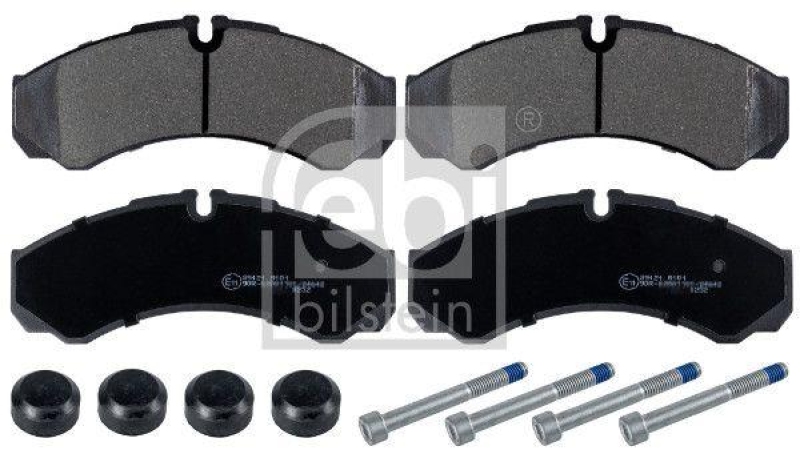 FEBI BILSTEIN 16705 Bremsbelagsatz mit Befestigungsmaterial für Iveco