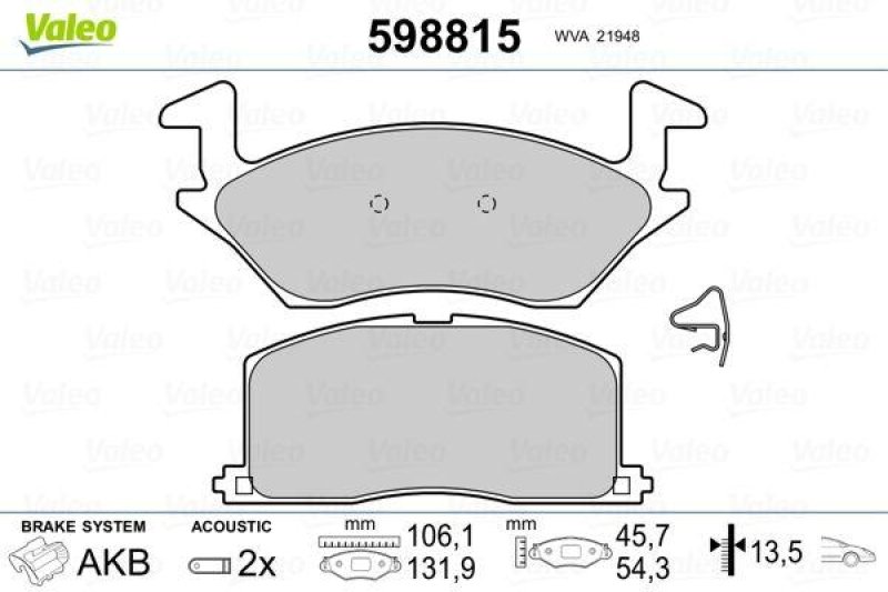 VALEO 598815 SBB-Satz PREMIUM