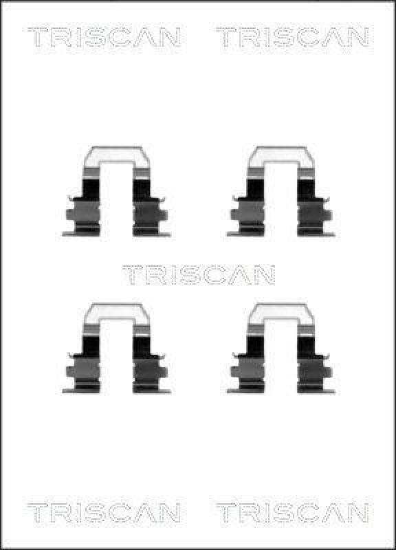 TRISCAN 8105 131628 Montagesatz, Scheibenbremsbelag für Toyota