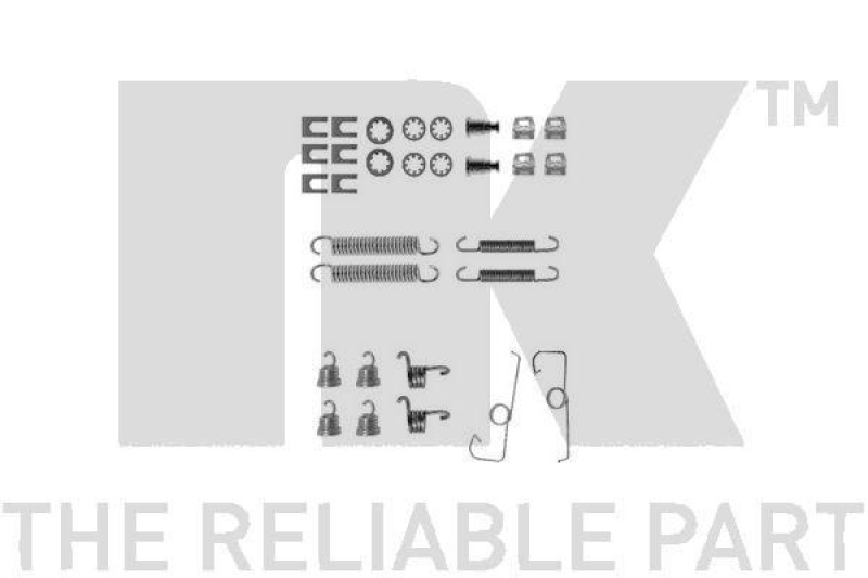 NK 7999644 Zubehörsatz, Bremsbacken für ALFA, CITROEN, PEUGEOT, TALBOT