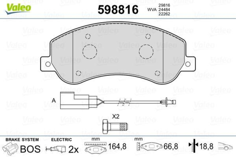 VALEO 598816 SBB-Satz PREMIUM