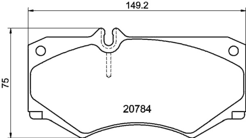 HELLA 8DB 355 006-061 Bremsbelagsatz Scheibenbremse