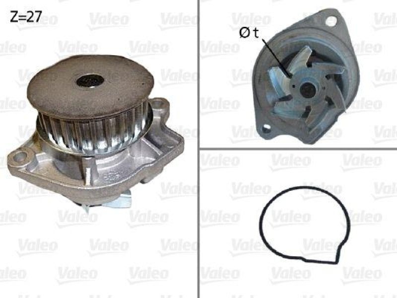 VALEO 506576 Wasserpumpe AUDI, SEAT, SKODA, VOLKSWAGE