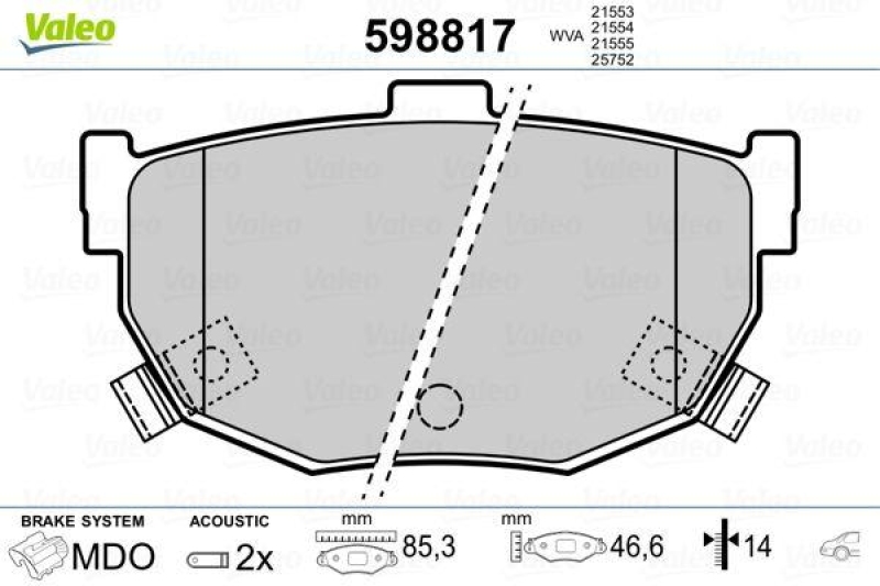 VALEO 598817 SBB-Satz PREMIUM